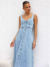 Vestido Midi Jeans Vivella Gaya