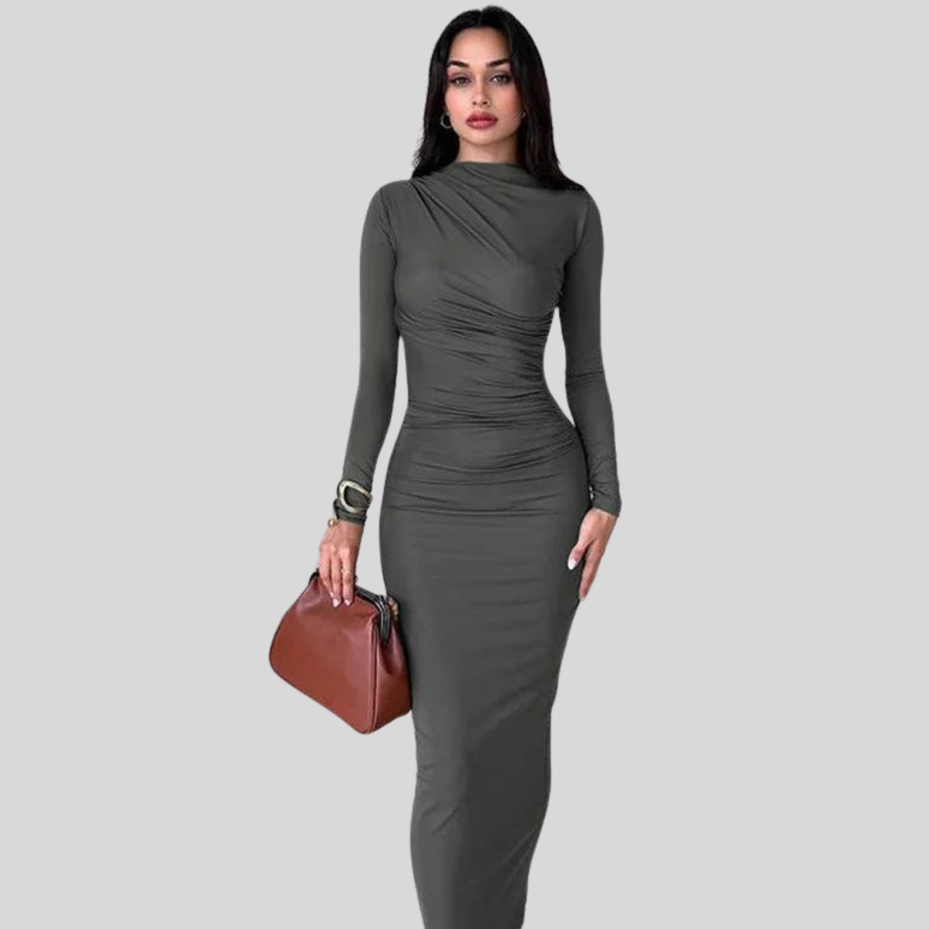 Vestido Drapeado Vivella Marluce