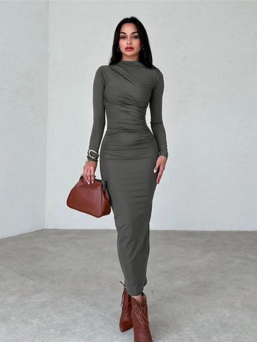 Vestido Drapeado Vivella Marluce