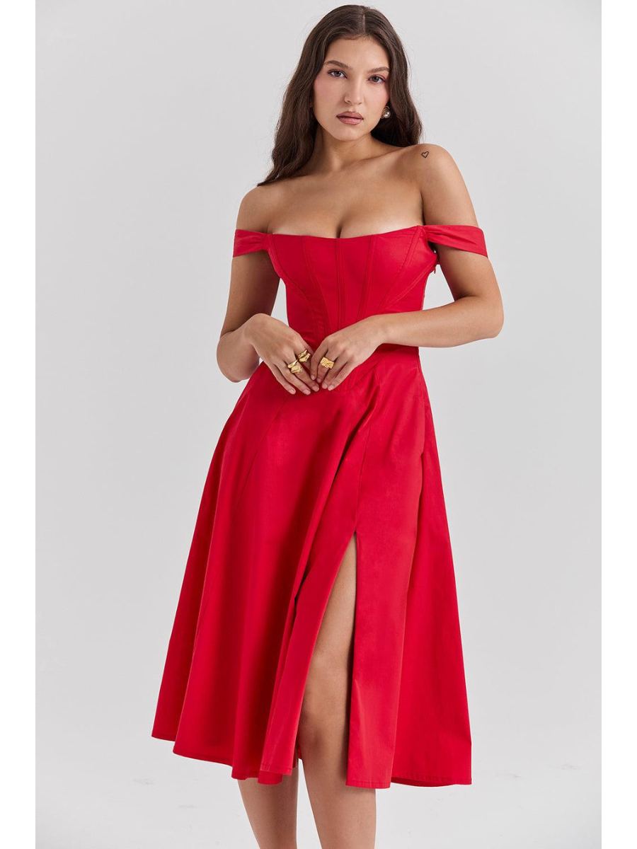 Vestido Midi Bustier Vivella Cecile - GOLDEN ERA