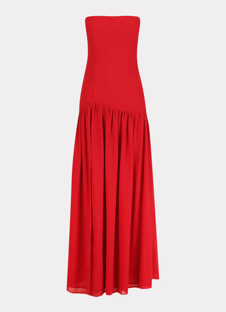Vestido Longo Tomara que Caia  Com Fenda Vivella Eden