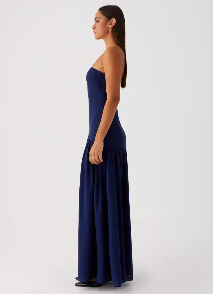 Vestido Longo Tomara que Caia  Com Fenda Vivella Eden