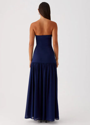 Vestido Longo Tomara que Caia  Com Fenda Vivella Eden