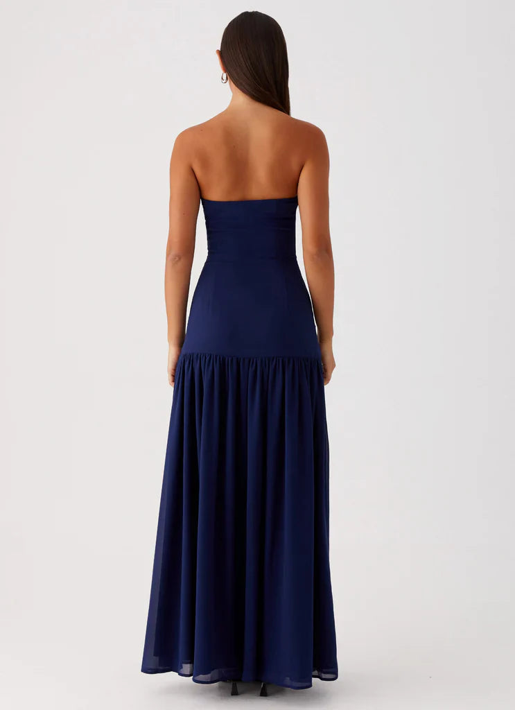 Vestido Longo Tomara que Caia  Com Fenda Vivella Eden
