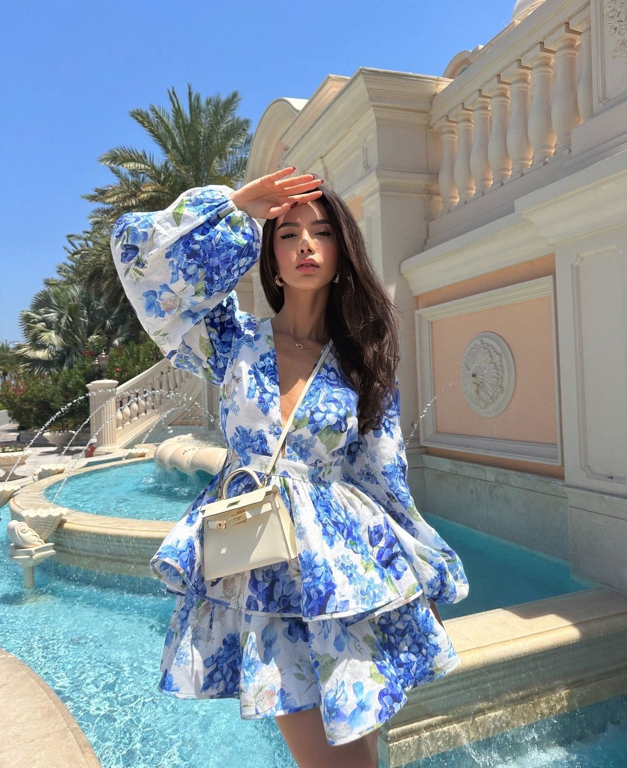Vestido Curto com Babados Vivella Elis