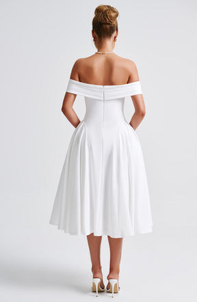 Vestido Midi Ombro a Ombro Vivella Princess
