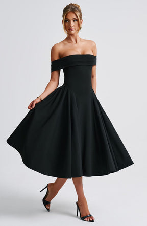 Vestido Midi Ombro a Ombro Vivella Princess