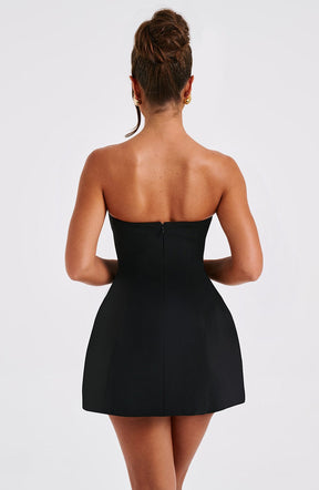 Vestido Curto Sem Alças Alfaiataria Vivella  Kiara