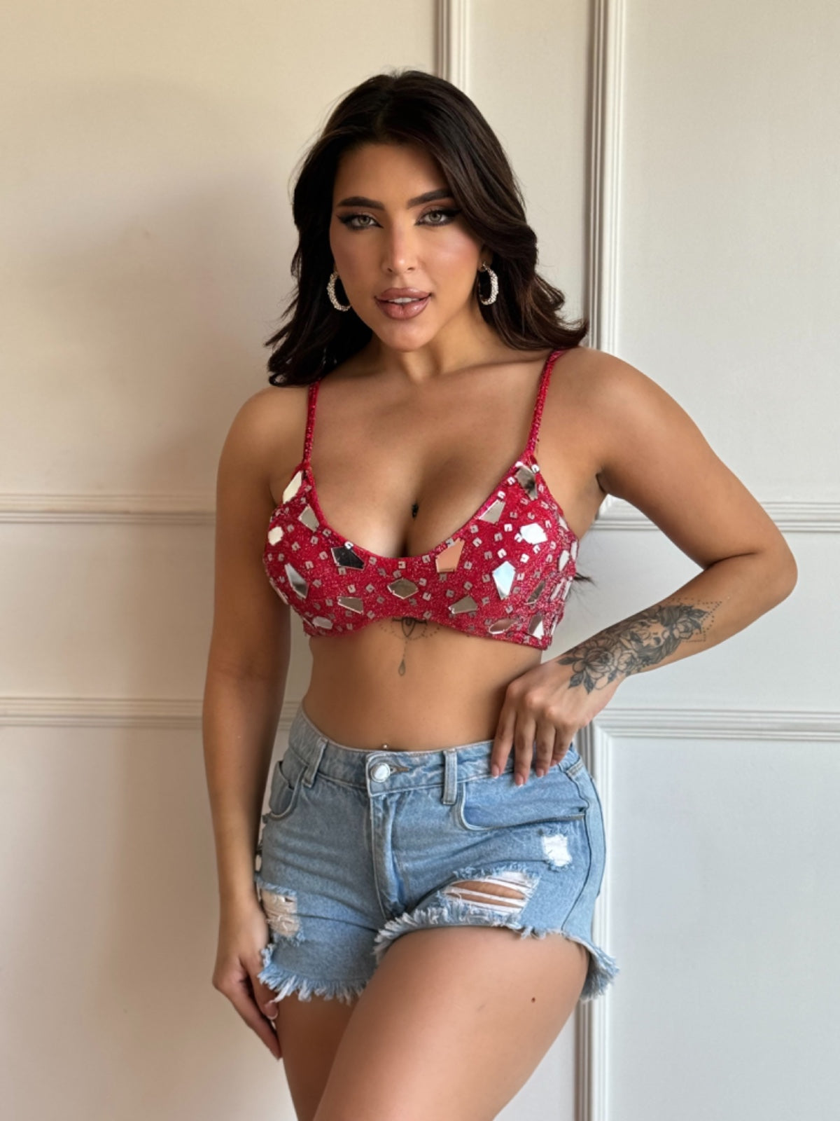 Cropped Espelhado Vivella Madonna - FULL