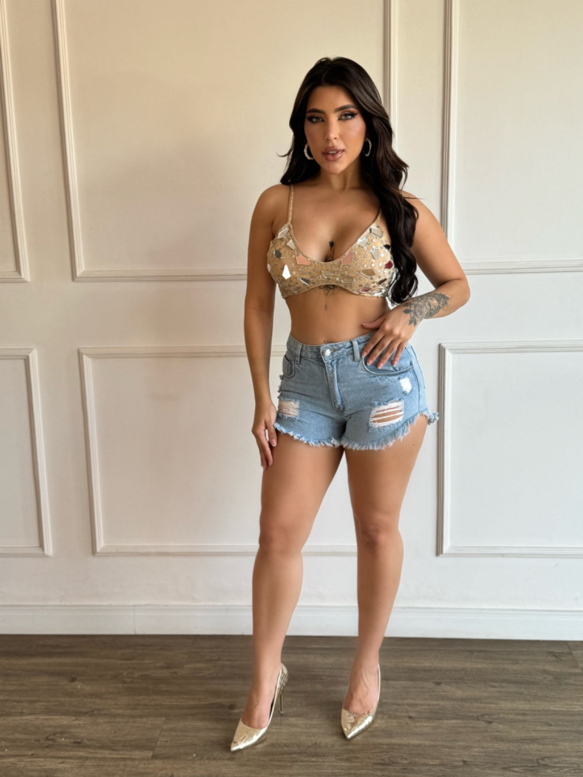 Cropped Espelhado Vivella Madonna - FULL