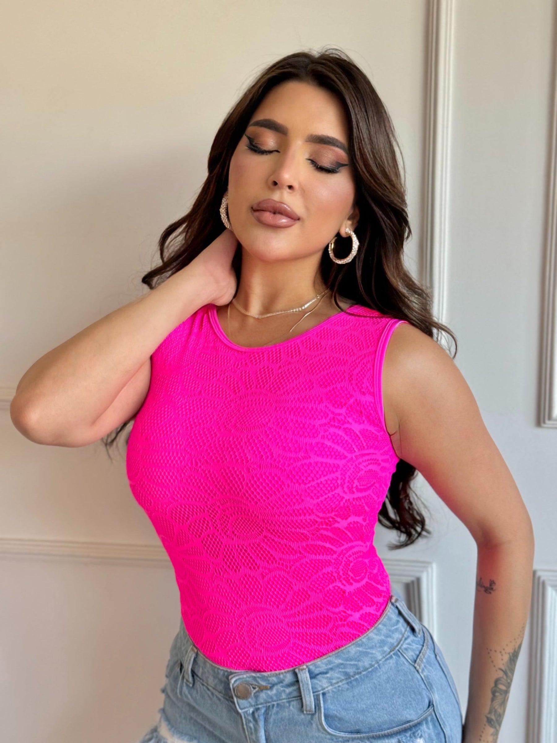 Body Rendado Luxo Vivella  Lira - FULL