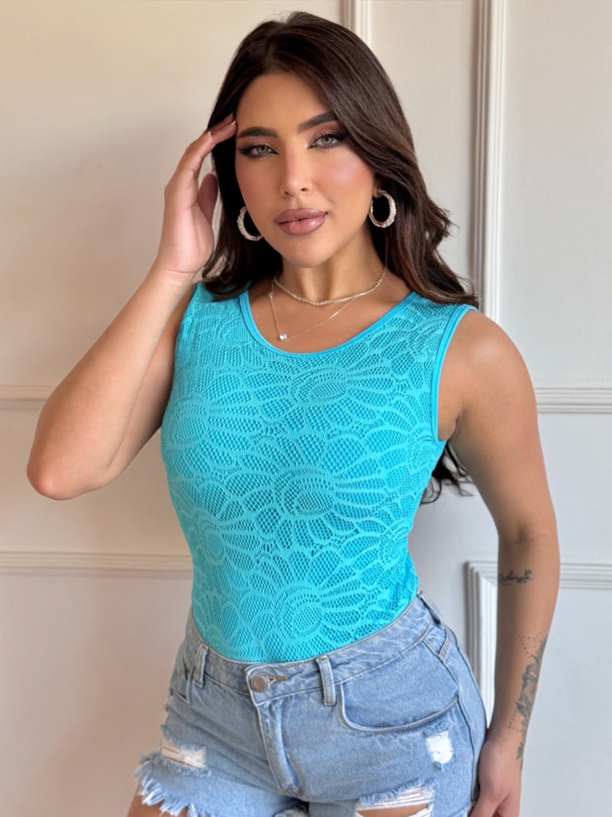 Body Rendado Luxo Vivella  Lira - FULL