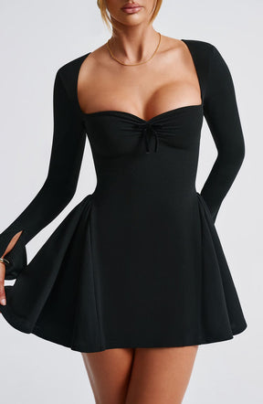 Vestido Manga Longa Curto Vivella Marjorie