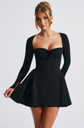 Vestido Manga Longa Curto Vivella Marjorie