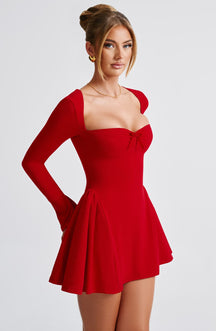 Vestido Manga Longa Curto Vivella Marjorie