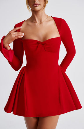 Vestido Manga Longa Curto Vivella Marjorie