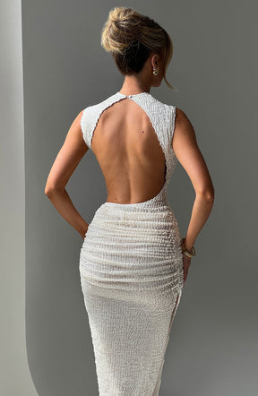 Vestido Longo com Fenda Vivella Lamour