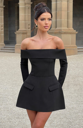 Vestido Manga Longa Curto Vivella Kelly