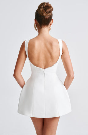Vestido Curto Com Laço Vivella Perle