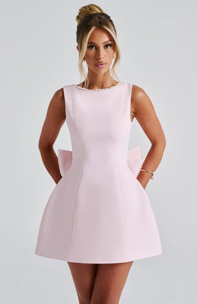 Vestido Curto Com Laço Vivella Perle