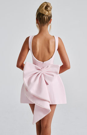Vestido Curto Com Laço Vivella Perle