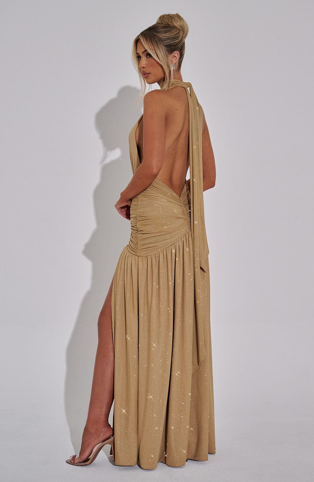 Vestido Longo com Fenda Vivella Coven