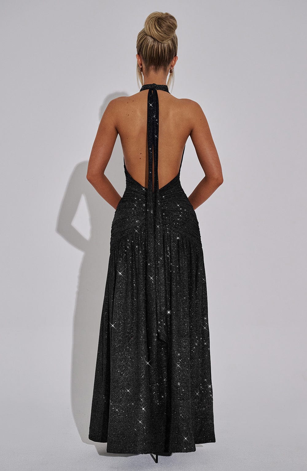 Vestido Longo com Fenda Vivella Coven