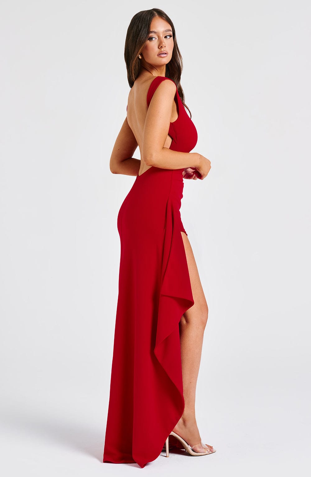Vestido Longo com Fenda Vivella Noélia