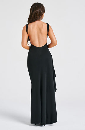 Vestido Longo com Fenda Vivella Noélia