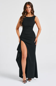 Vestido Longo com Fenda Vivella Noélia