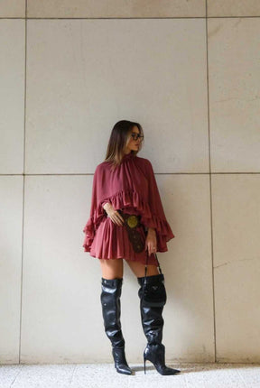 Vestido Boho Chic Vivella Scarlet