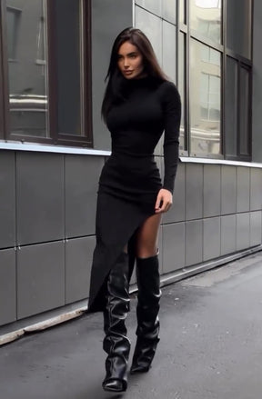Vestido Longo com Fenda Vivella Demi - OUTONO/INVERNO
