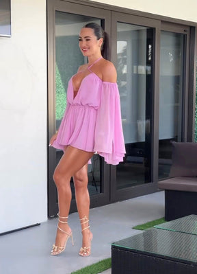Vestido Macaquinho Vivella Pétala