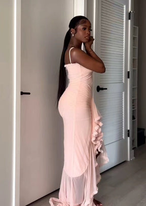 Vestido Longo com Babados Vivella Valência - GOLDEN ERA