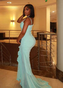 Vestido Longo com Babados Vivella Valência - GOLDEN ERA
