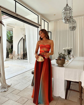 Vestido Longo Sem Alças  Vivella Amsterdã - OASIS