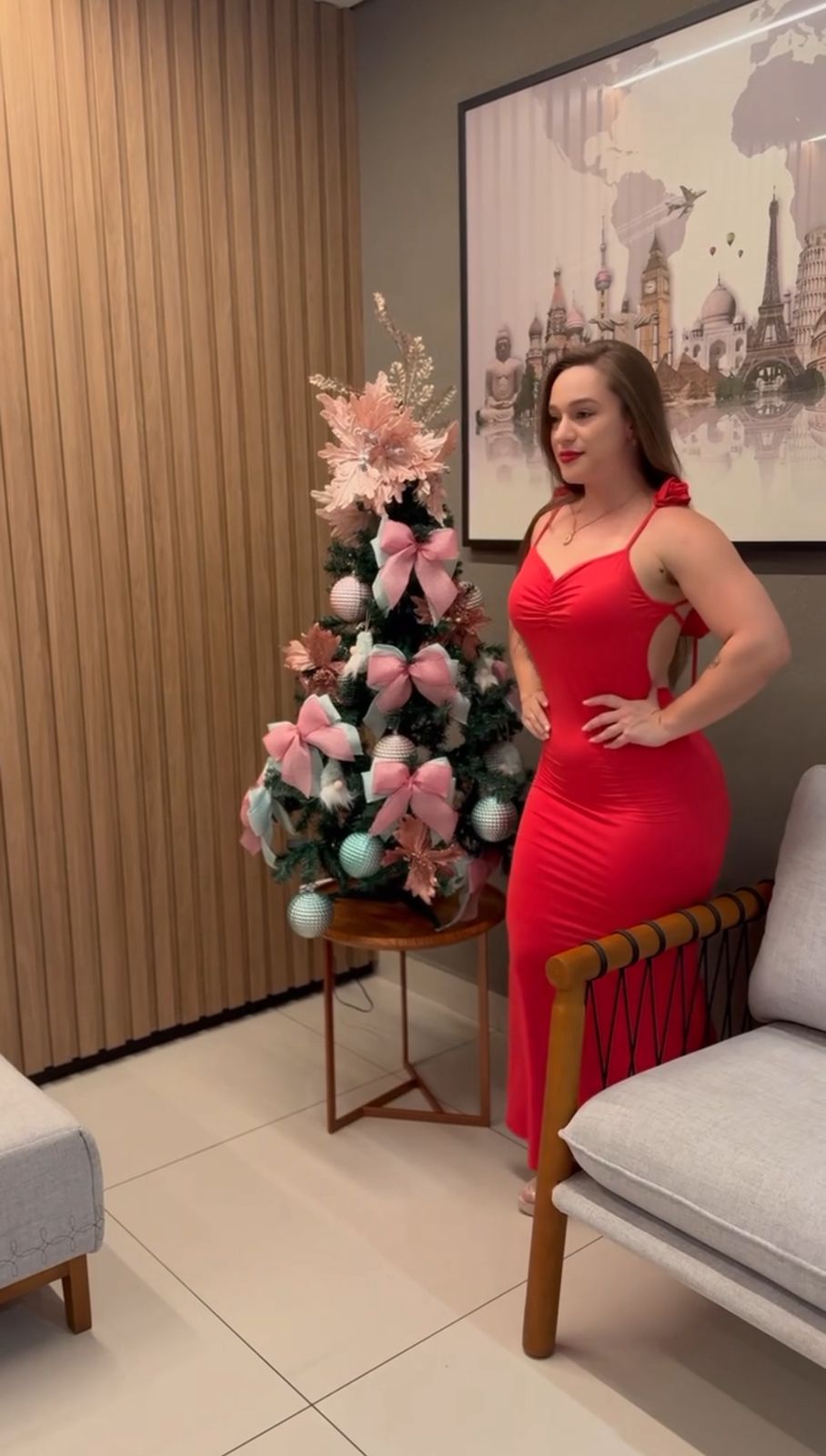 Vestido Longo Costas Aberta Vivella Rosalinda - FULL