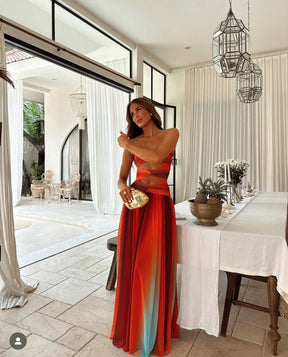 Vestido Longo Sem Alças  Vivella Amsterdã - OASIS
