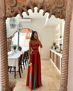 Vestido Longo Sem Alças  Vivella Amsterdã - OASIS