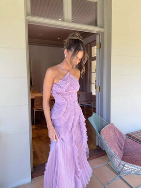 Vestido Assimétrico Tendência Vivella Lilac
