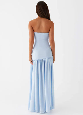 Vestido Longo Tomara que Caia  Com Fenda Vivella Eden