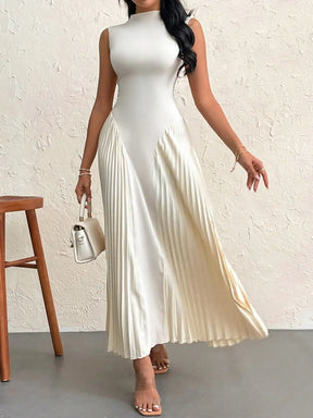 Vestido Midi Regata Plissado Vivella Auren
