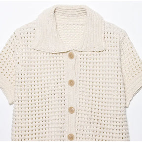 Conjunto Tricô Blusa e Saia com Franja Vivella Clara