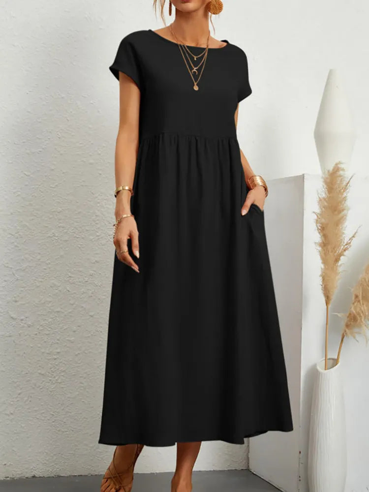 Vestido Verão Vintage Vivella Raquel - Algodão e Linho