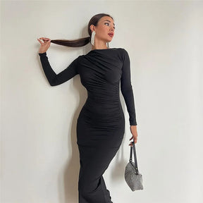 Vestido Drapeado Vivella Marluce