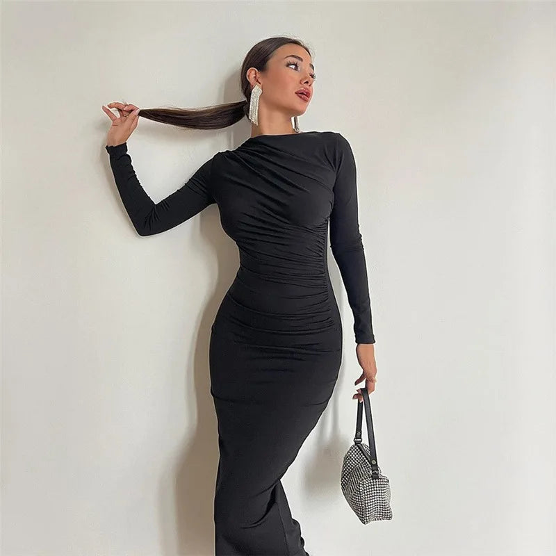 Vestido Drapeado Vivella Marluce