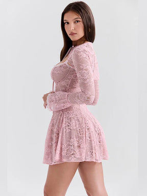 Vestido de Renda com Bolero Vivella  Alice - GOLDEN ERA