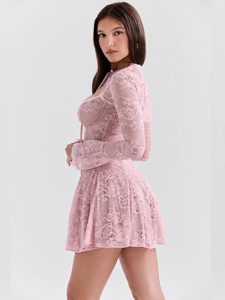 Vestido de Renda com Bolero Vivella  Alice - GOLDEN ERA
