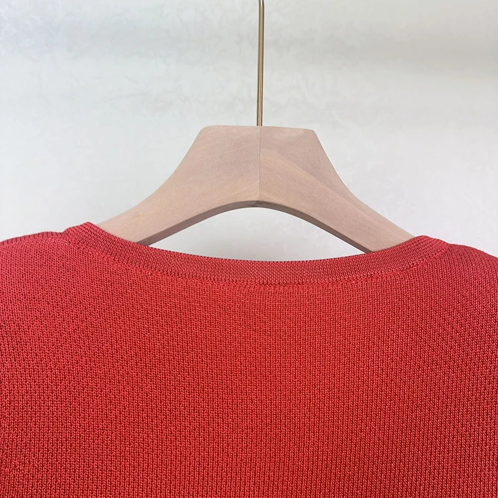 Conjunto Tricô Cardigan e Saia Plissada Vivella Madison