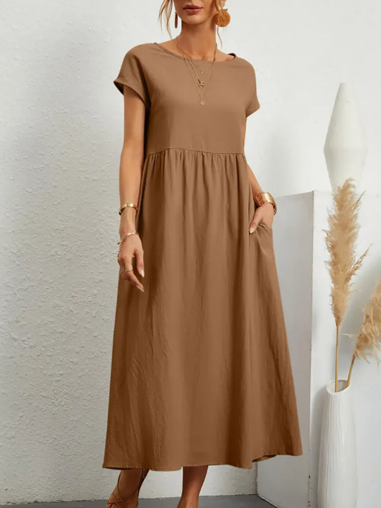 Vestido Verão Vintage Vivella Raquel - Algodão e Linho